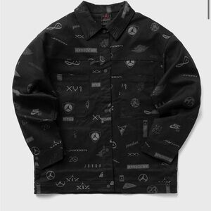 Nike Jordan Black Graphic Men's Shirt Jacket